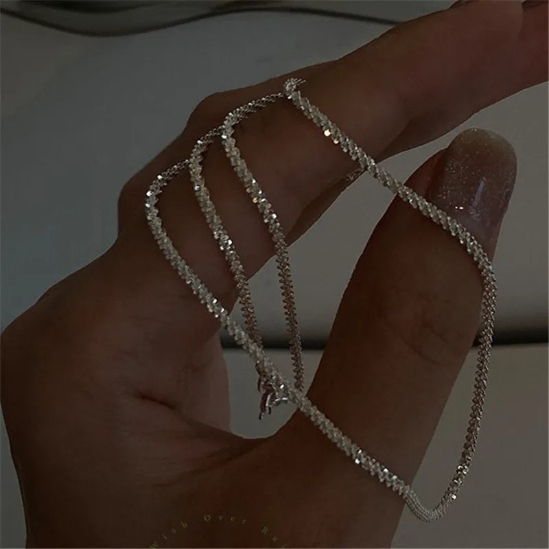 Elegant layered chain necklace