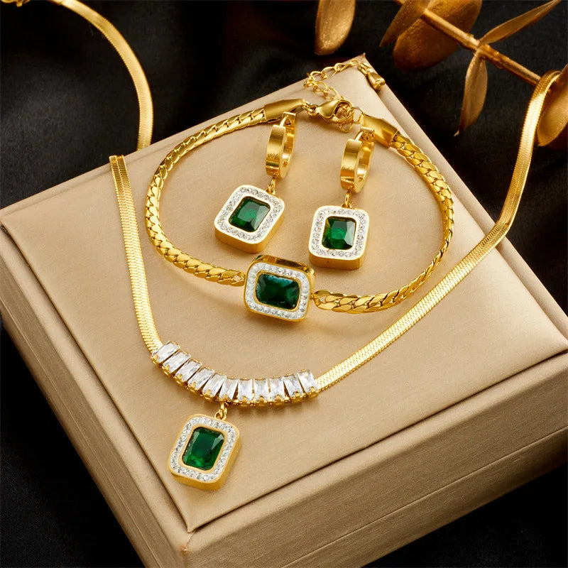 Necklace Earrings Jewelry Set For Women