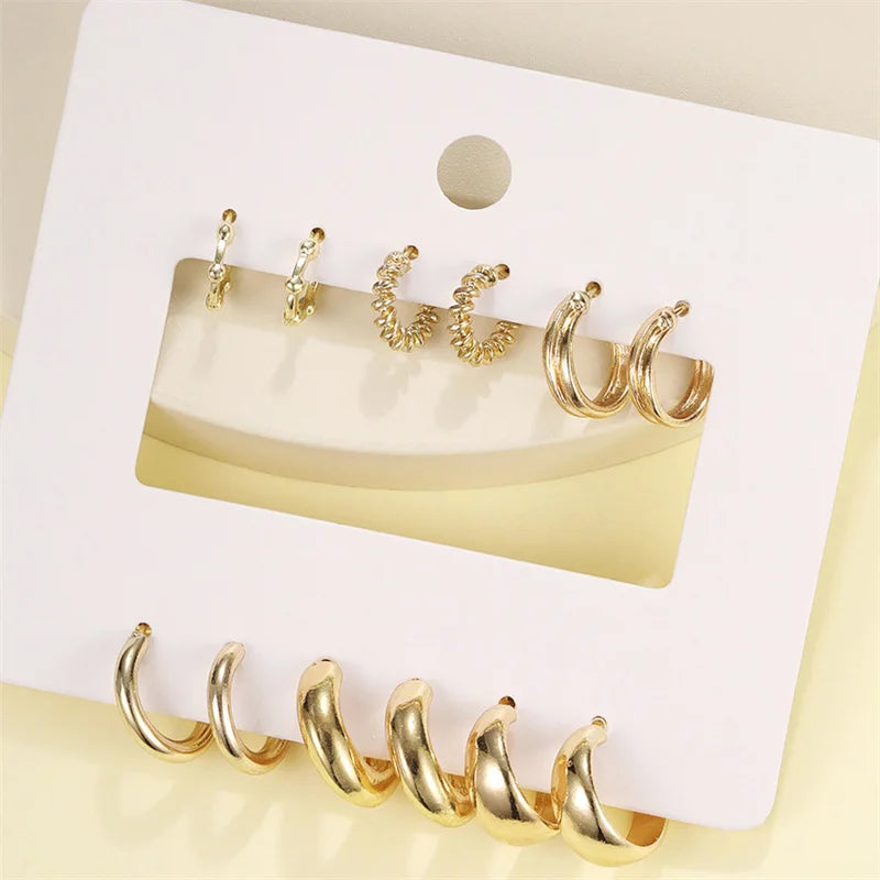 Circle Hoop Earrings for Women